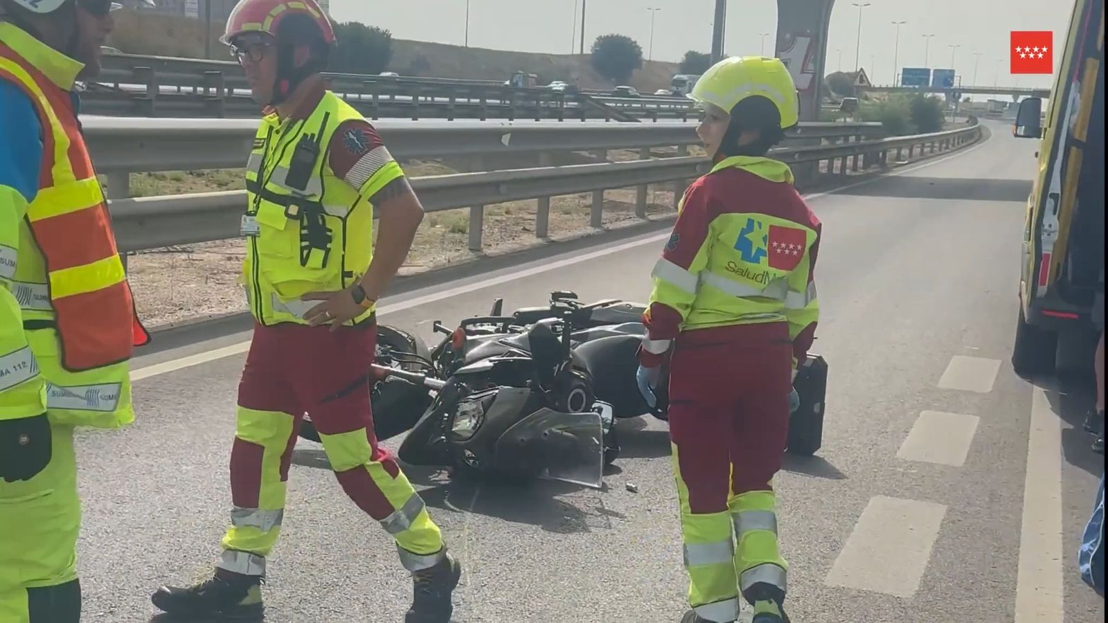 Motorista muerto en Leganés.