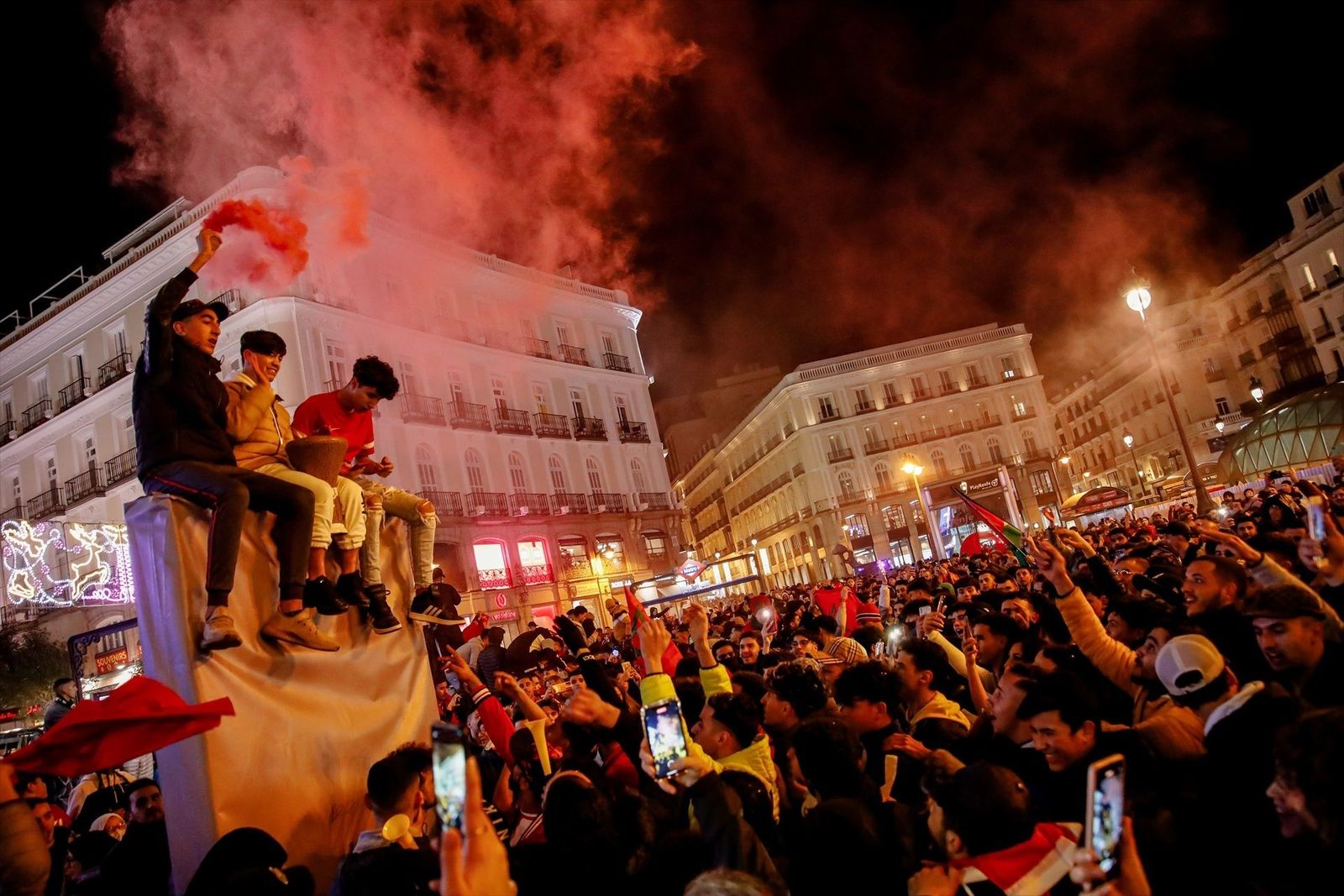 Dispositivo de seguridad ante el posible pase de Marruecos a la final del Mundial