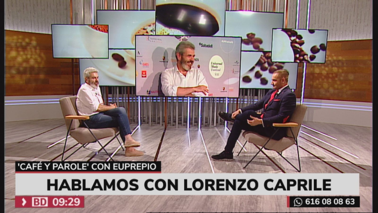 Euprepio Padula entrevista en Café y ‘Parole’ a Lorenzo Caprile
