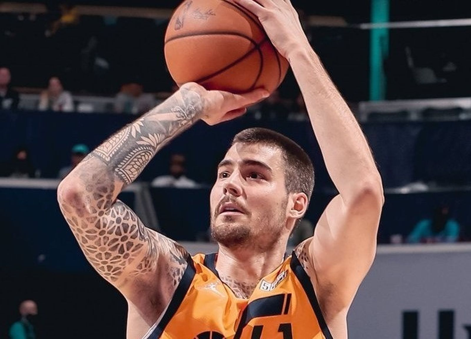 El alero español Juancho Hernangómez con Utah Jazz