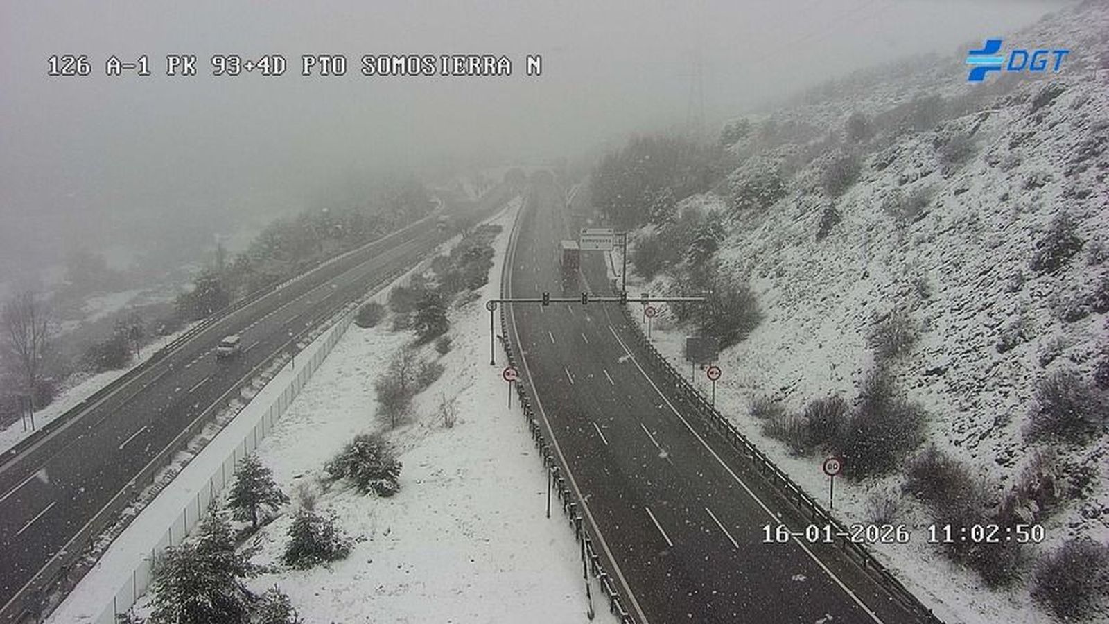 Nieve en Somosierra