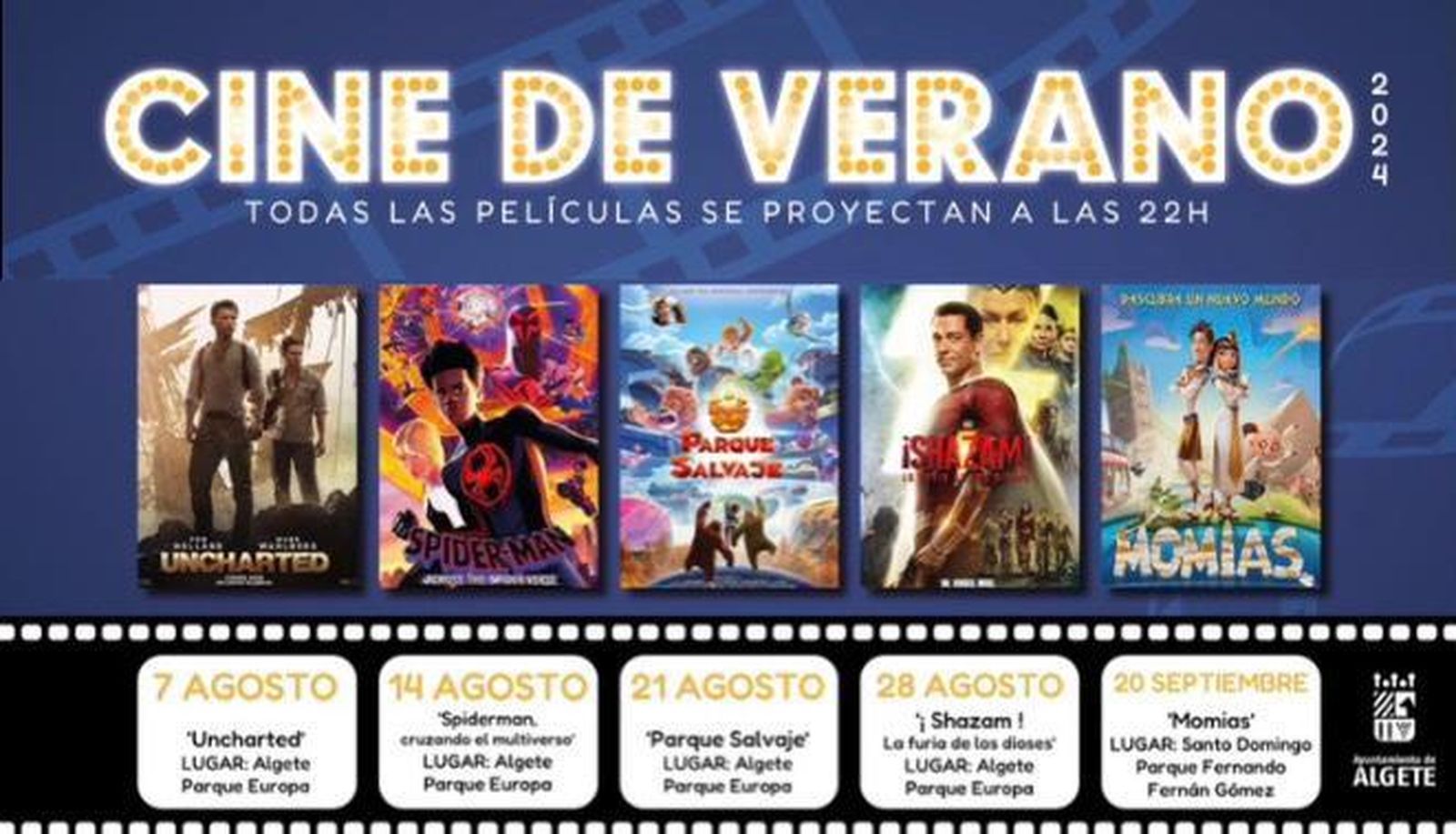 Cartel cine de verano de Algete