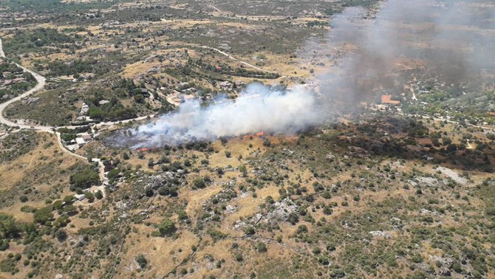 Incendio en El Berrueco