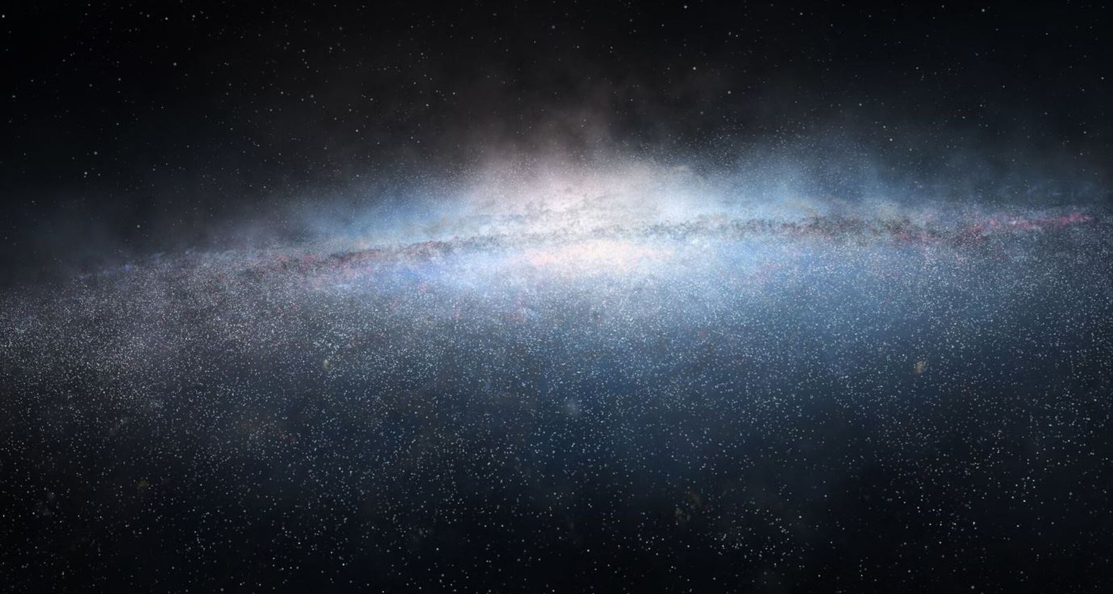 Una galaxia enana destrozada en una colisión con la Vía Láctea