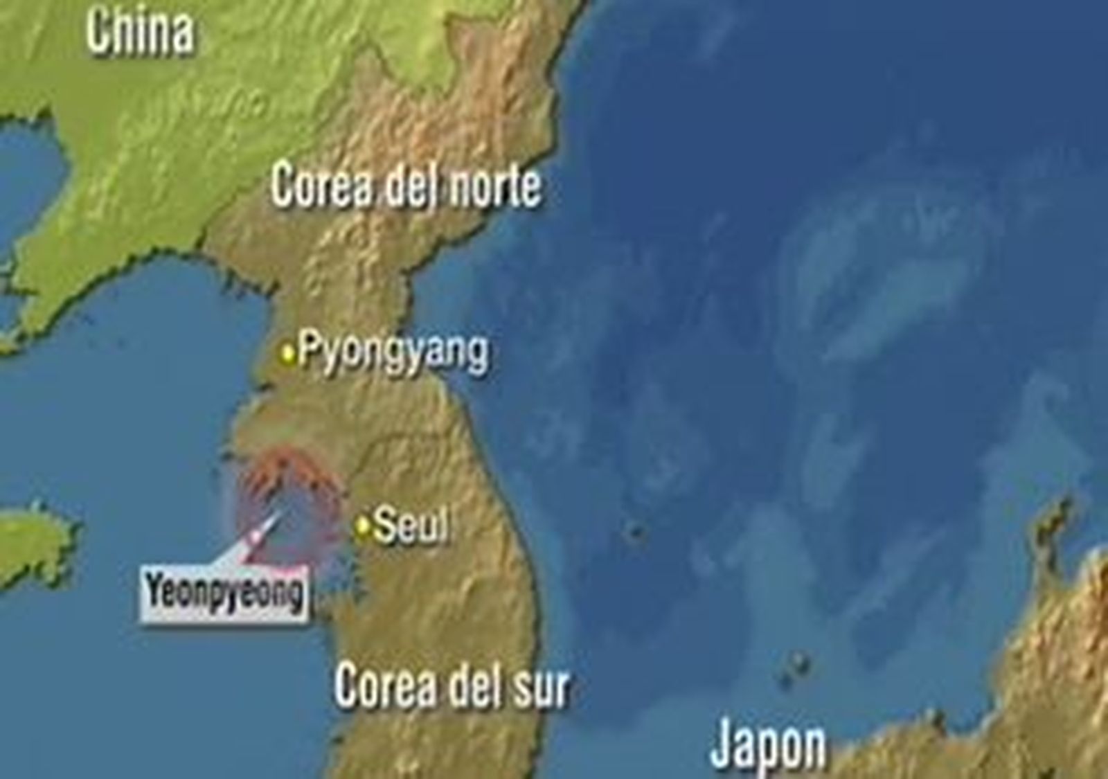 Misilies entre las dos Coreas