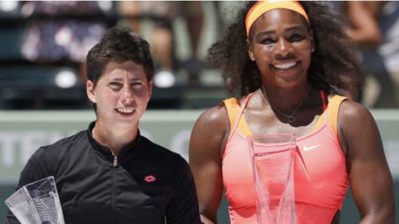 Carla Suárez y Serena Williams