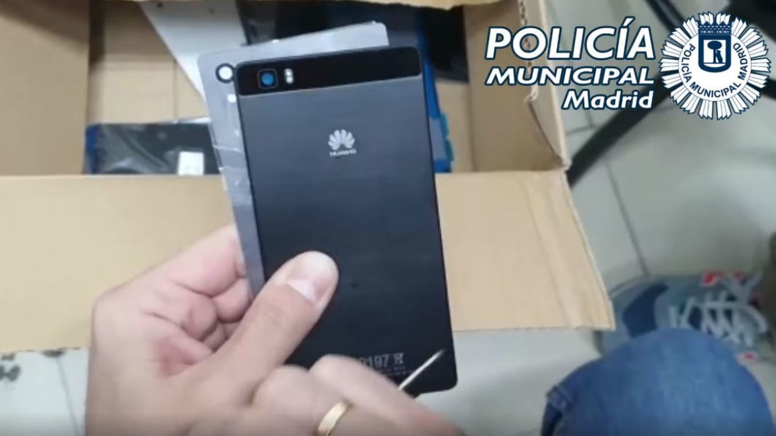 Funda de móvil falsificada