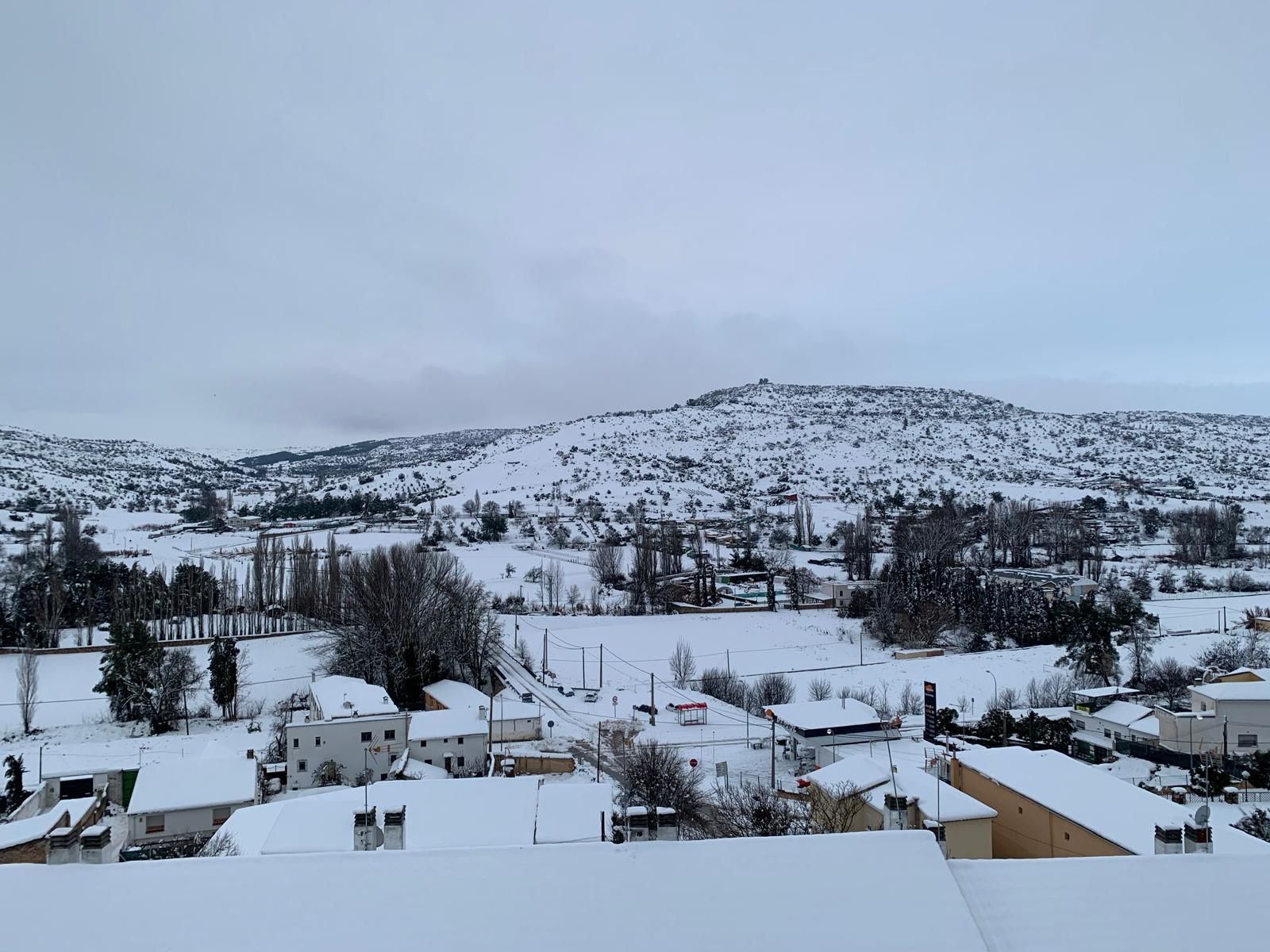 Nevada sobre Orusco de Tajuña