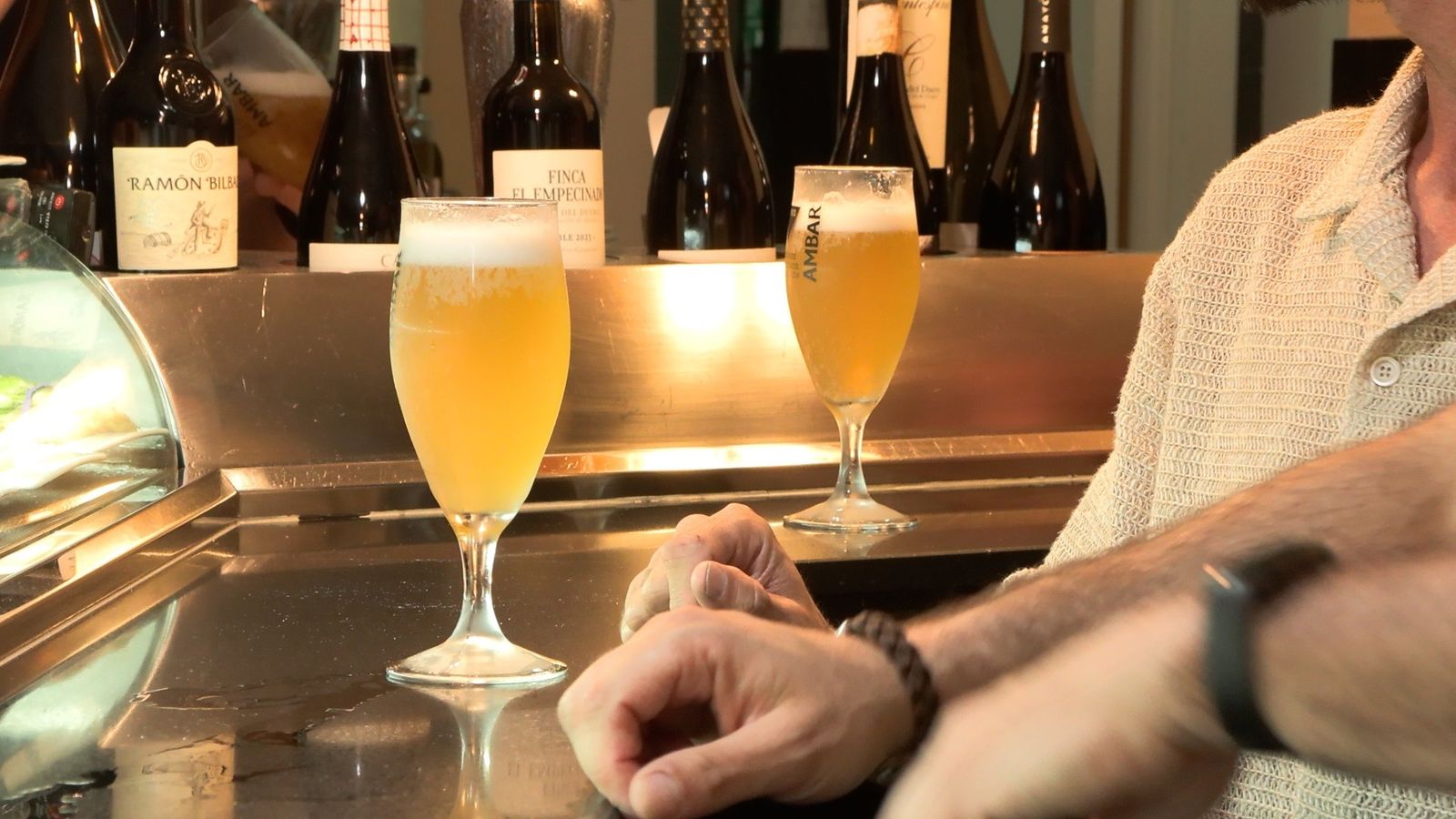 Cañas de cerveza