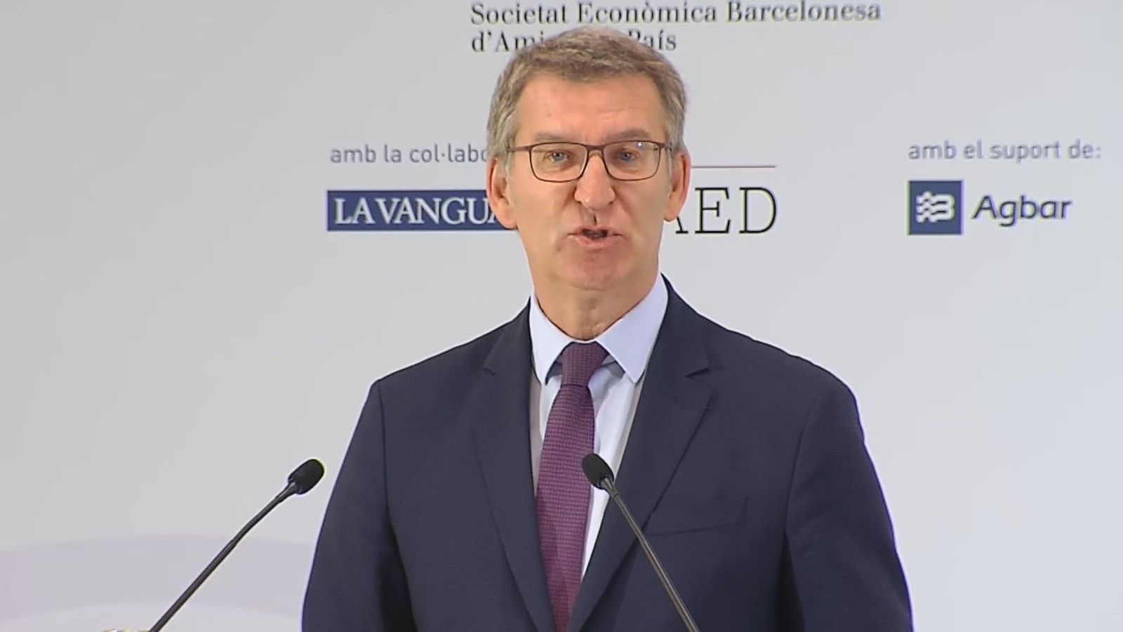 Feijóo erige al PP como el cambio ante el "tripartito del 'procés'" de PSC, Junts y ERC
