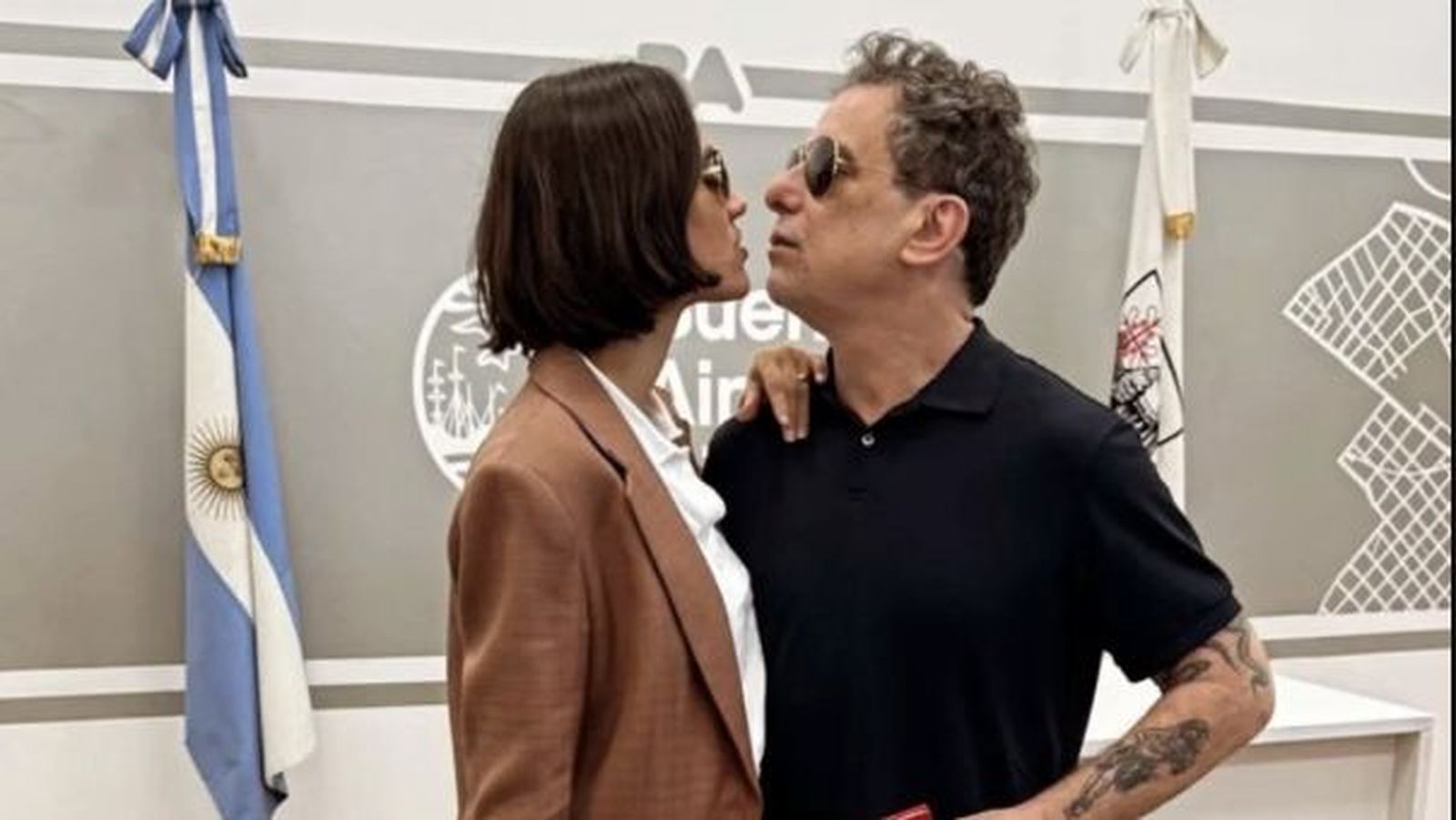 Andrés Calamaro y Natali Franco