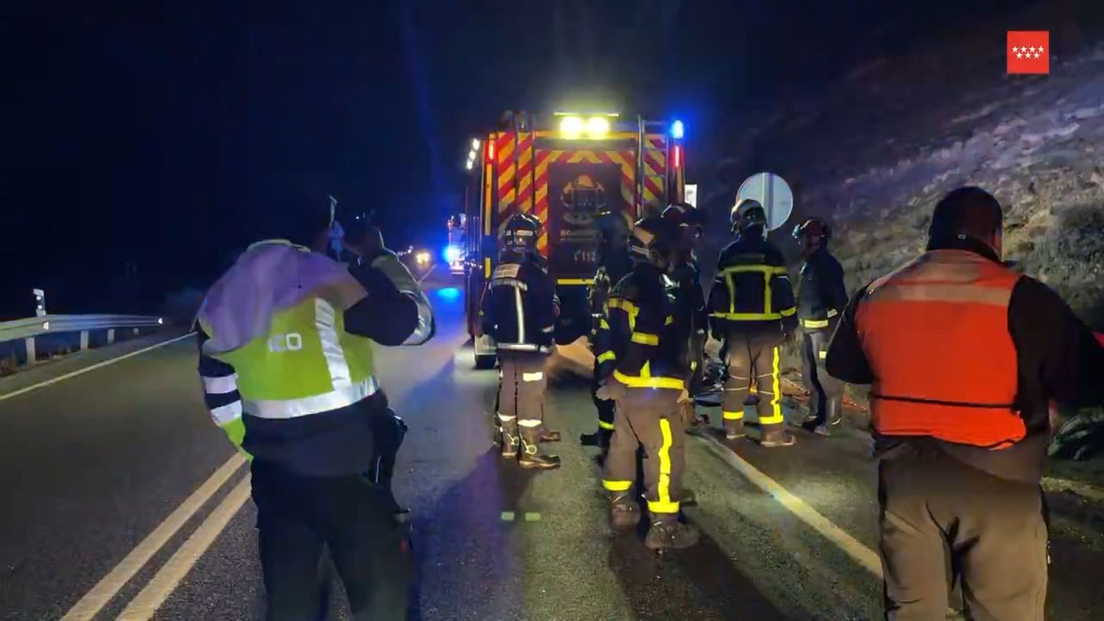 Muere un conductor tras una salida de vía en Guadalix de la Sierra