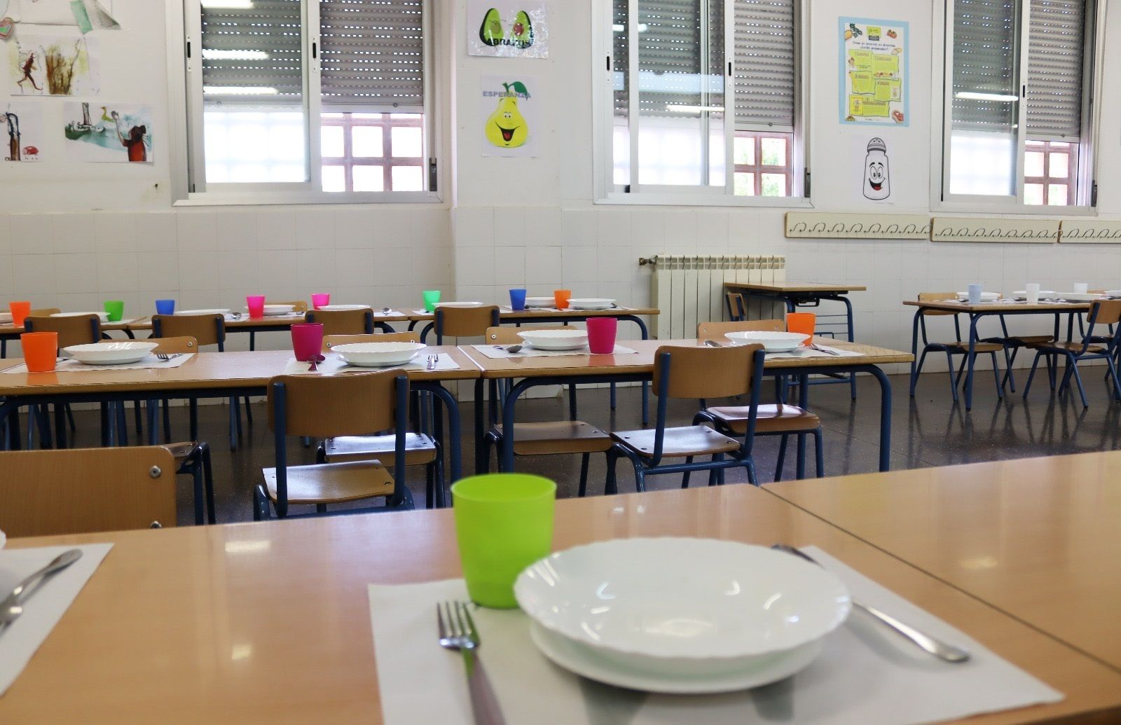 Imagen de un comedor escolar