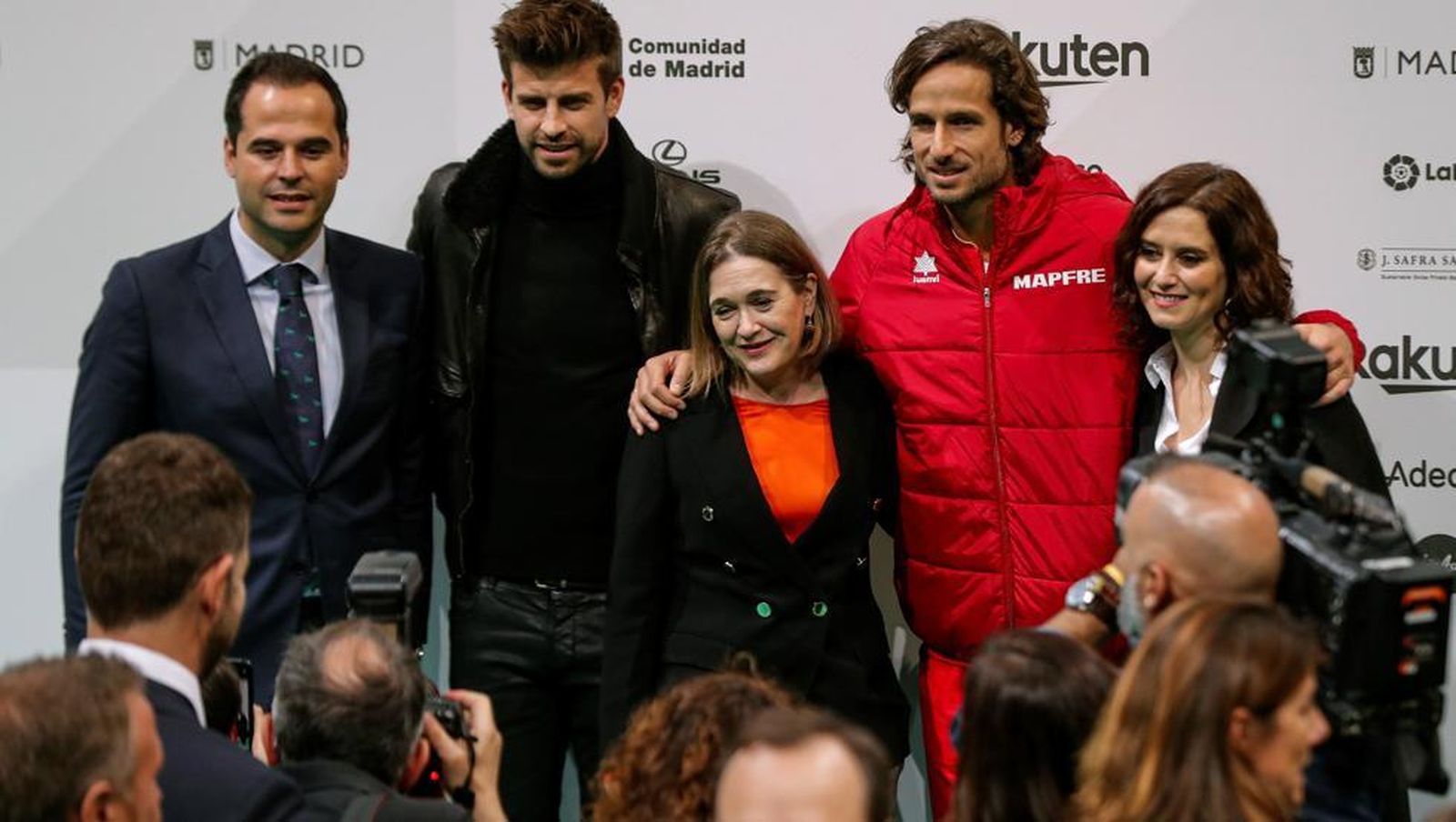 Piqué en la presentación de la Copa Davis
