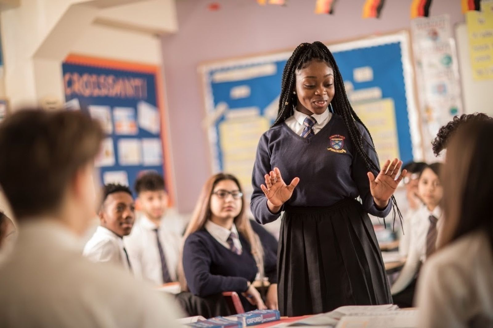 Un aula en un colegio británico