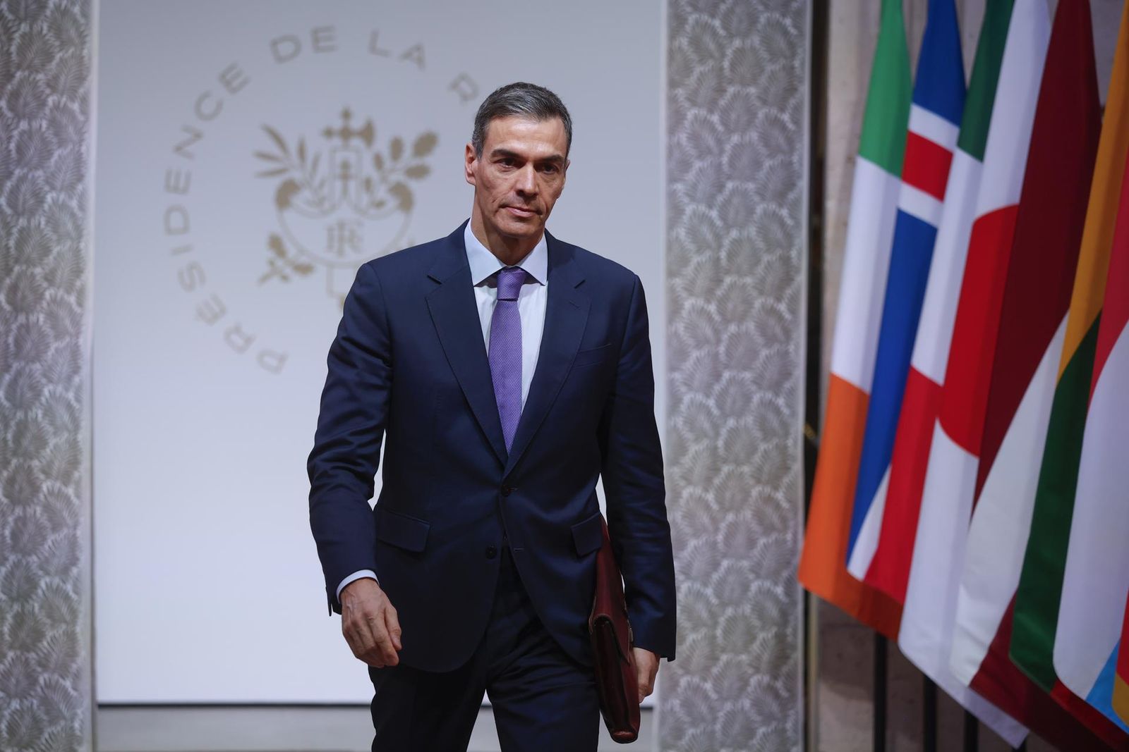 Sánchez en la reunión en Paris de la Coalición de Voluntarios por Ucrania