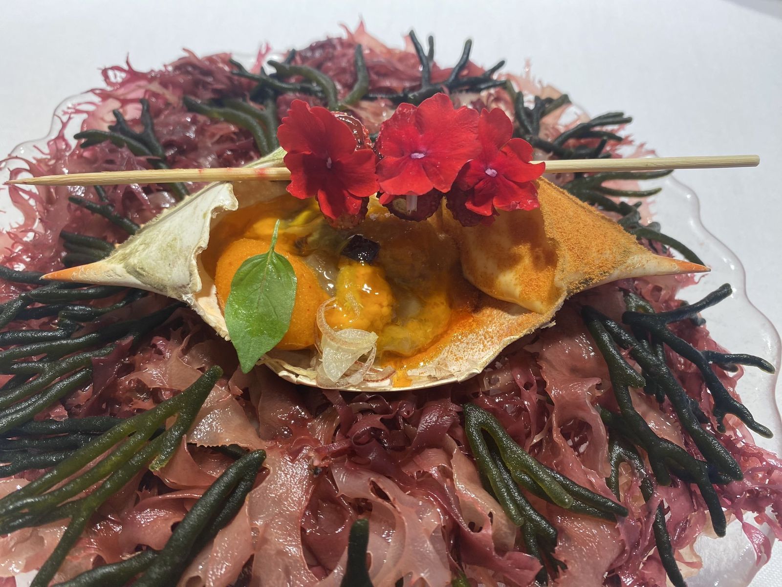 Plato del restaurante DiverXO de Dabiz Muñoz
