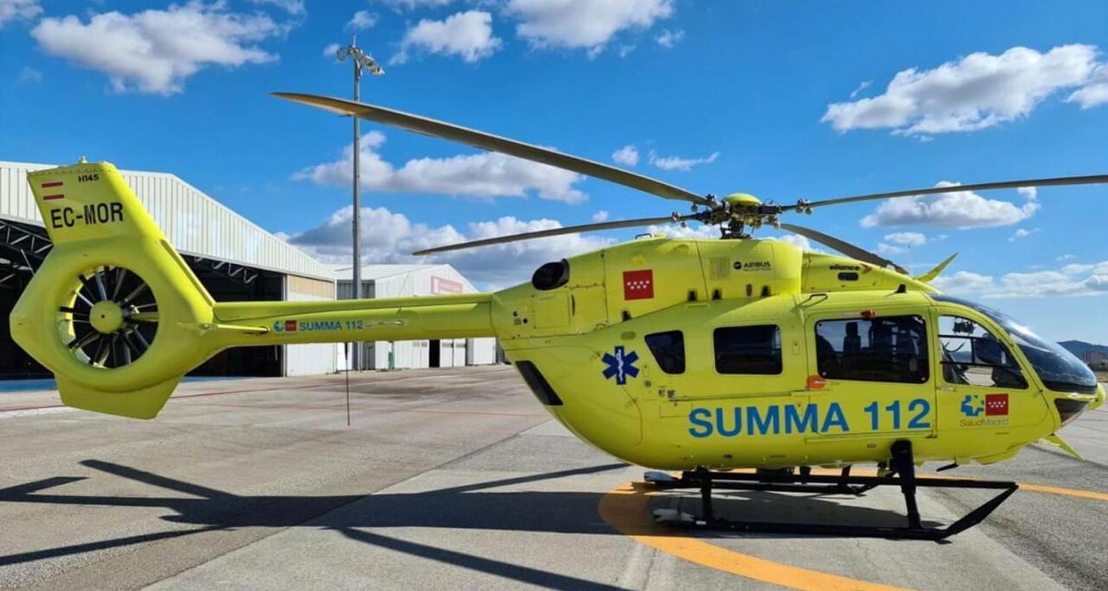 La Comunidad contrata dos helicópteros sanitarios de emergencia