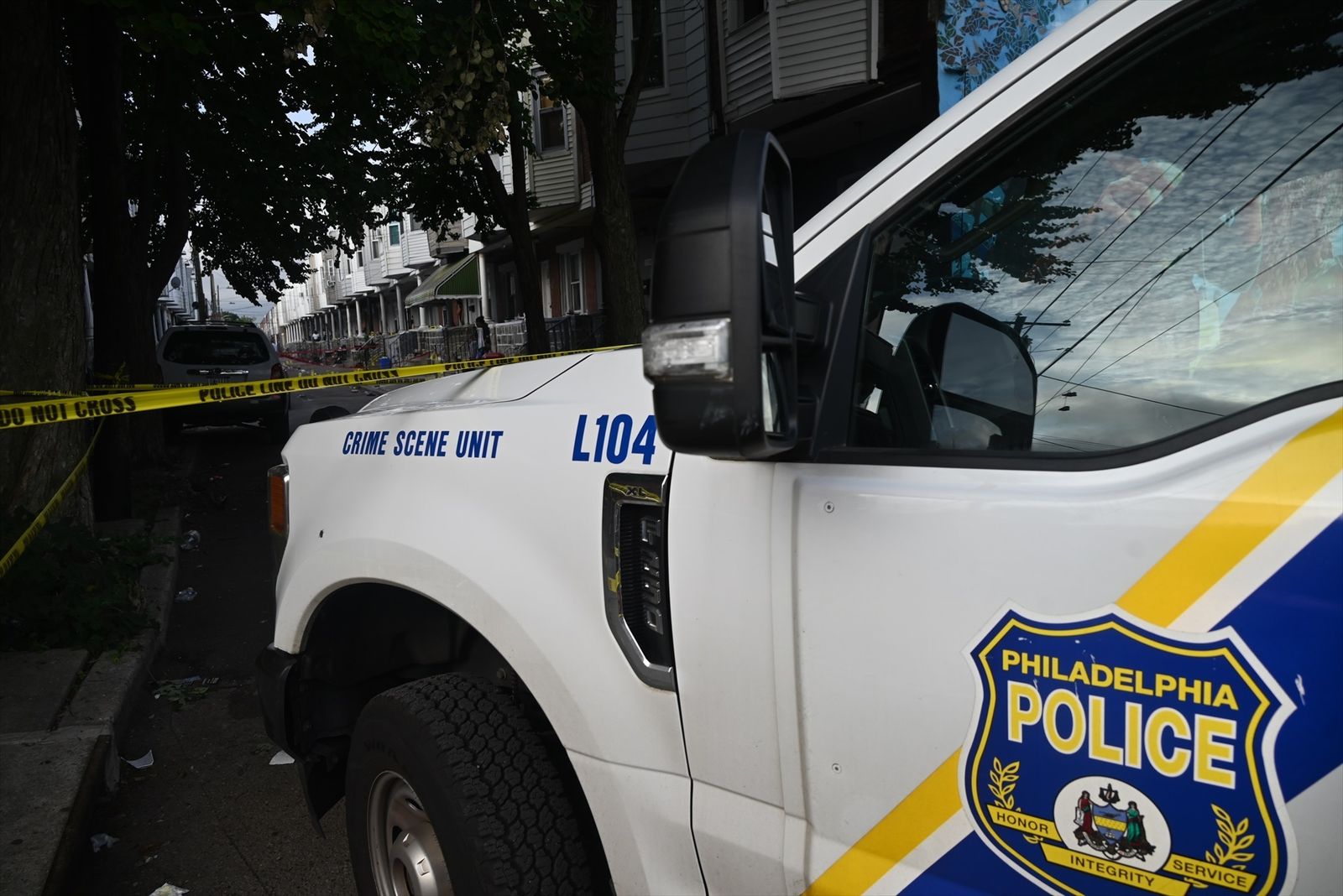 Un vehículo de la Policía del estado de Pensilvania