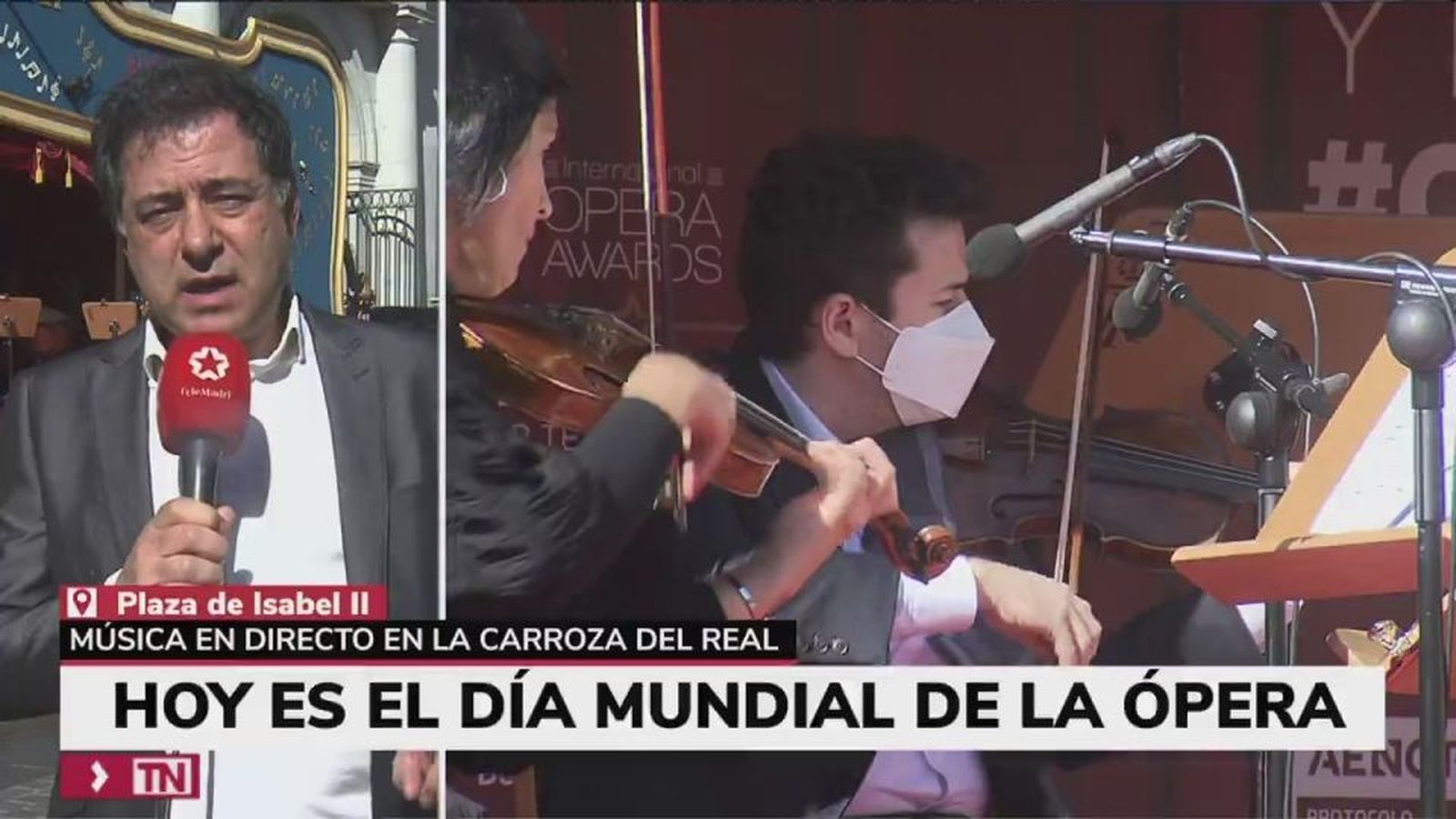 Mozart y Mills para celebrar, en las calles de Madrid, el Día de la Ópera