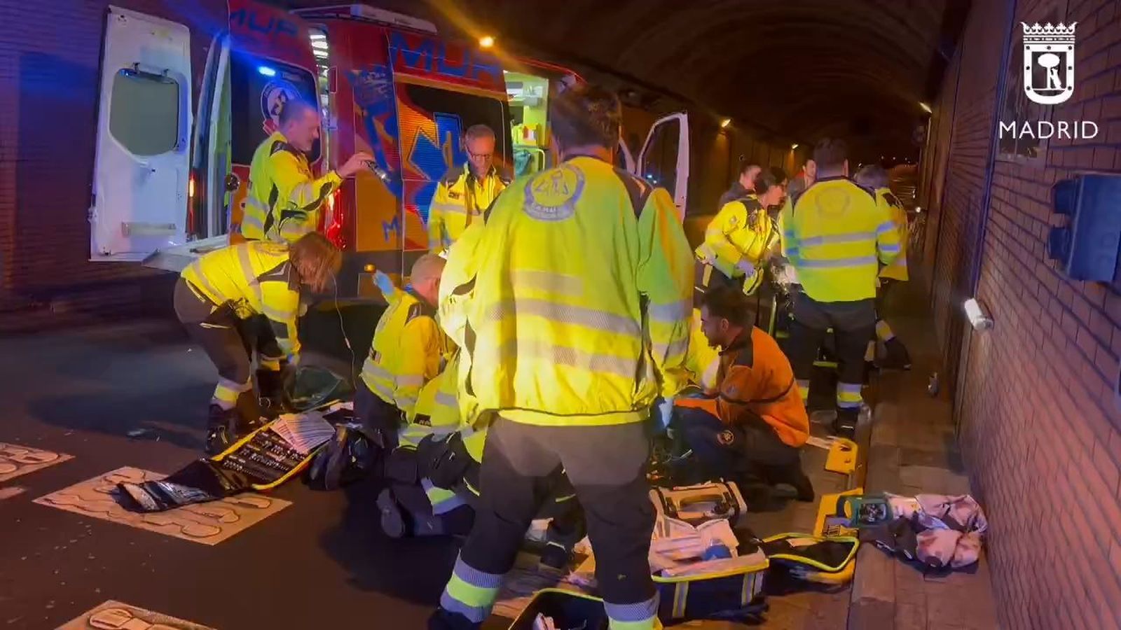 Accidente de bicicleta en Arganzuela