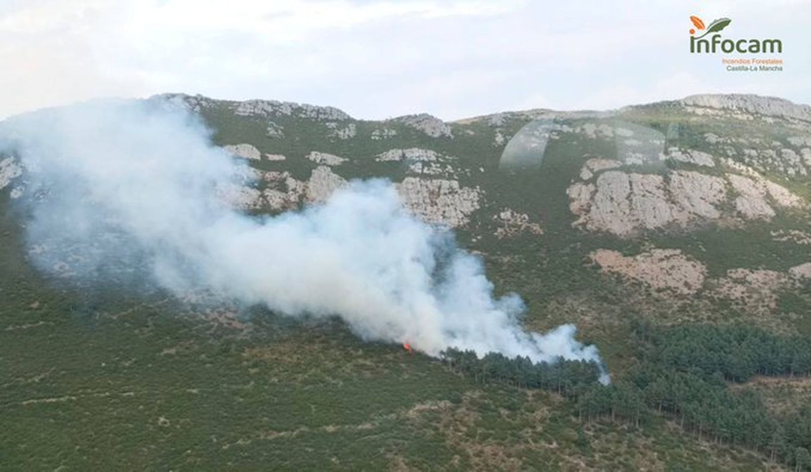 Incendio forestal cerca de Cantalojas, Gudalajara