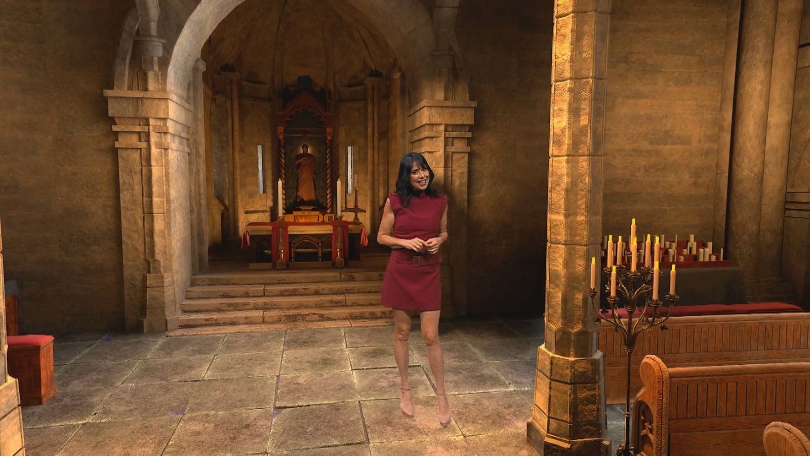 Así era la Iglesia de Santa María de la Nava, dentro del Castillo de Manzanares El Real