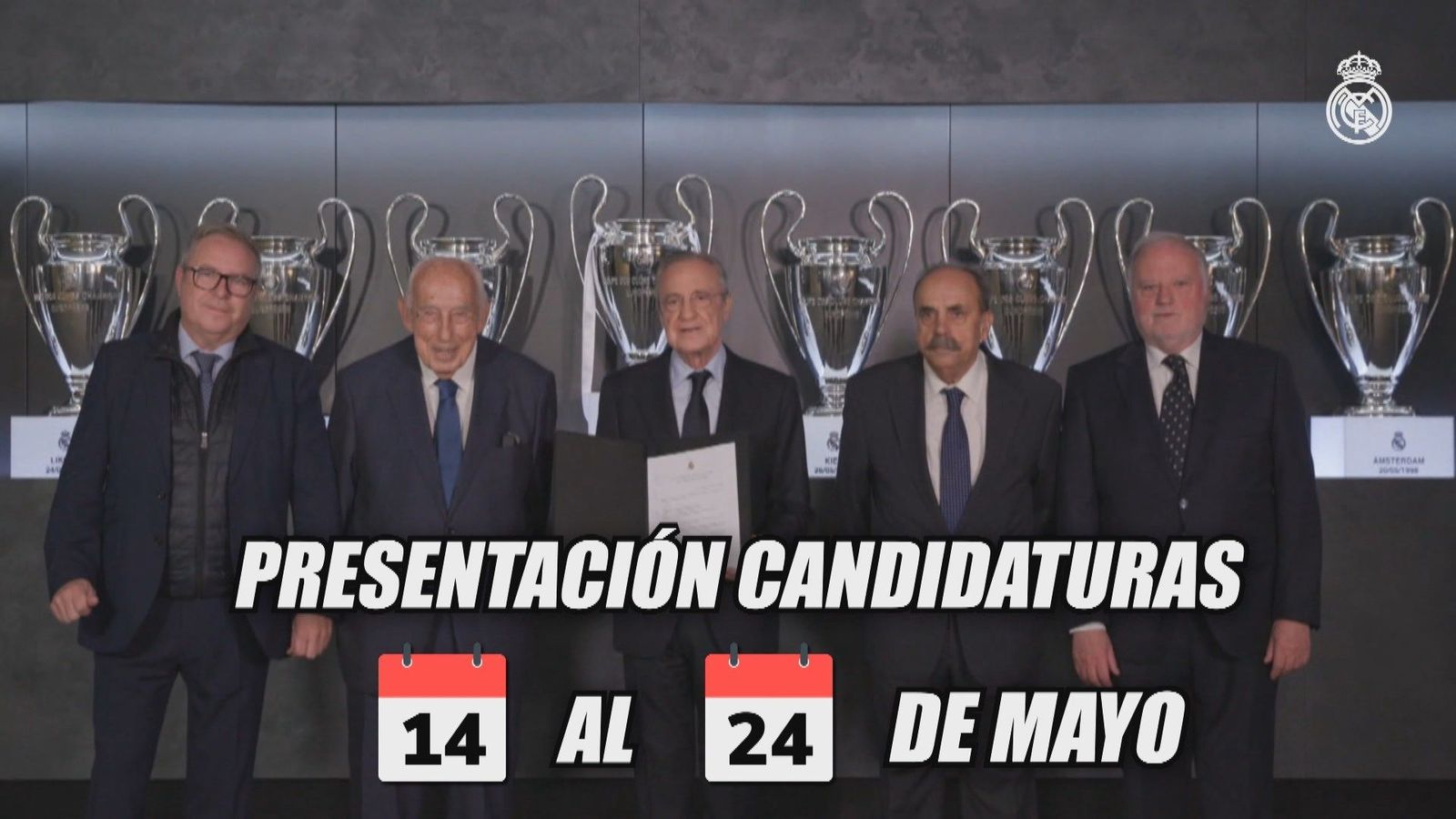 Las candidaturas a las elecciones del Real Madrid se podrán presentar hasta el 24 de mayo