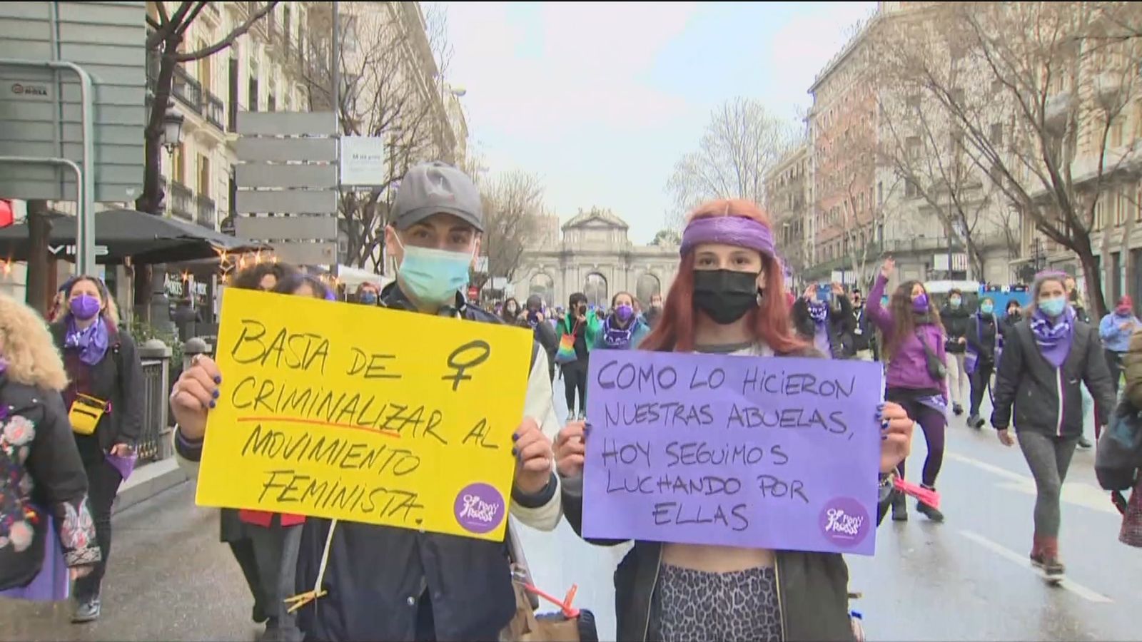 Manifestación feminista en Madrid