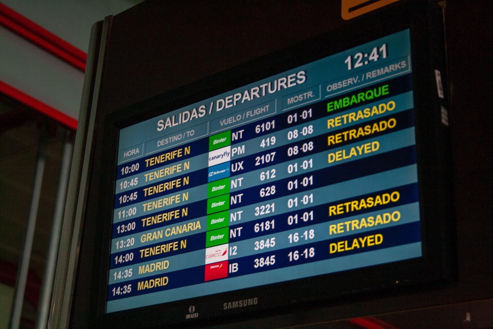 El aeropuerto de La Palma