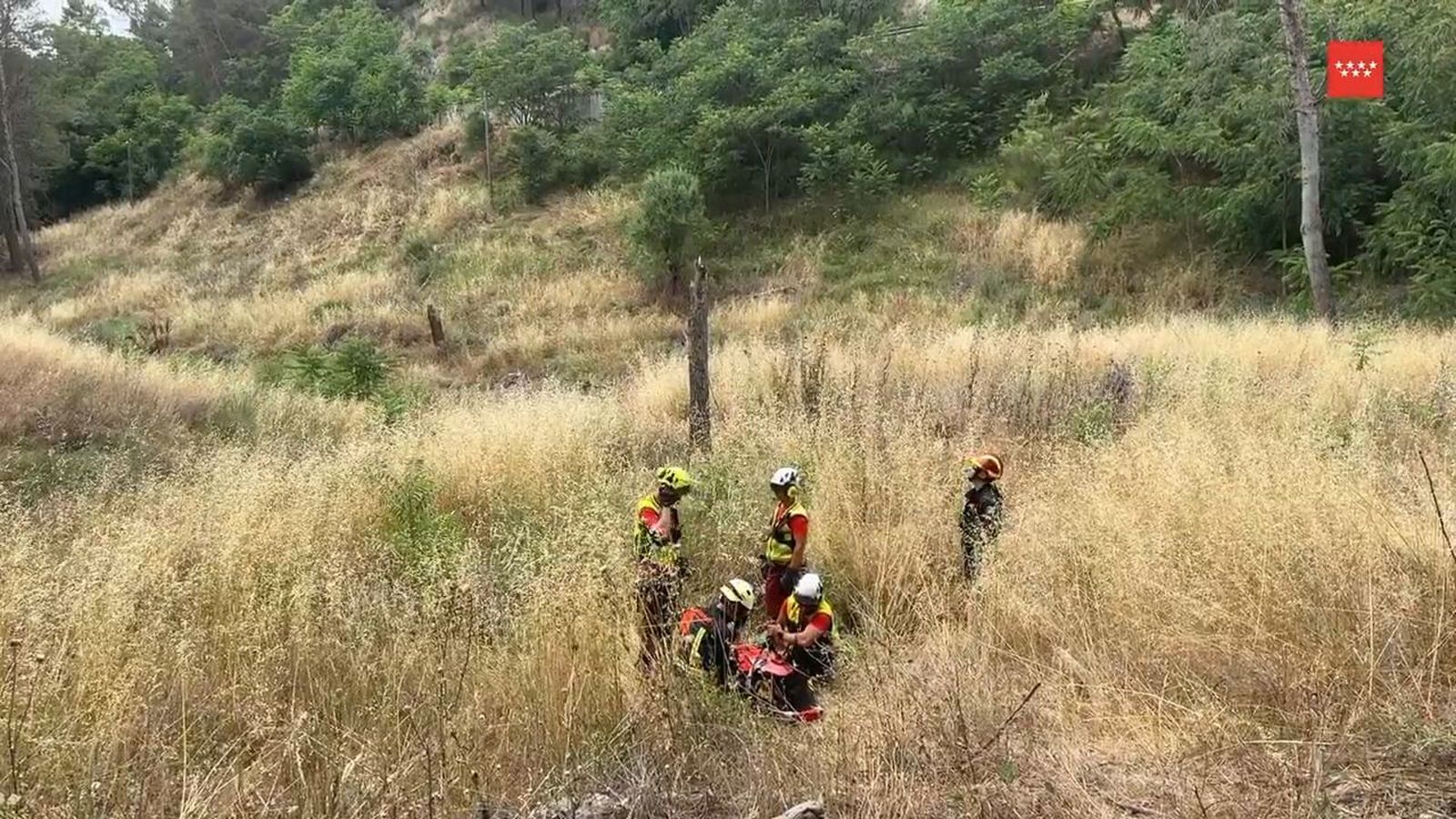 Ciclista accidentado en Valdilecha.