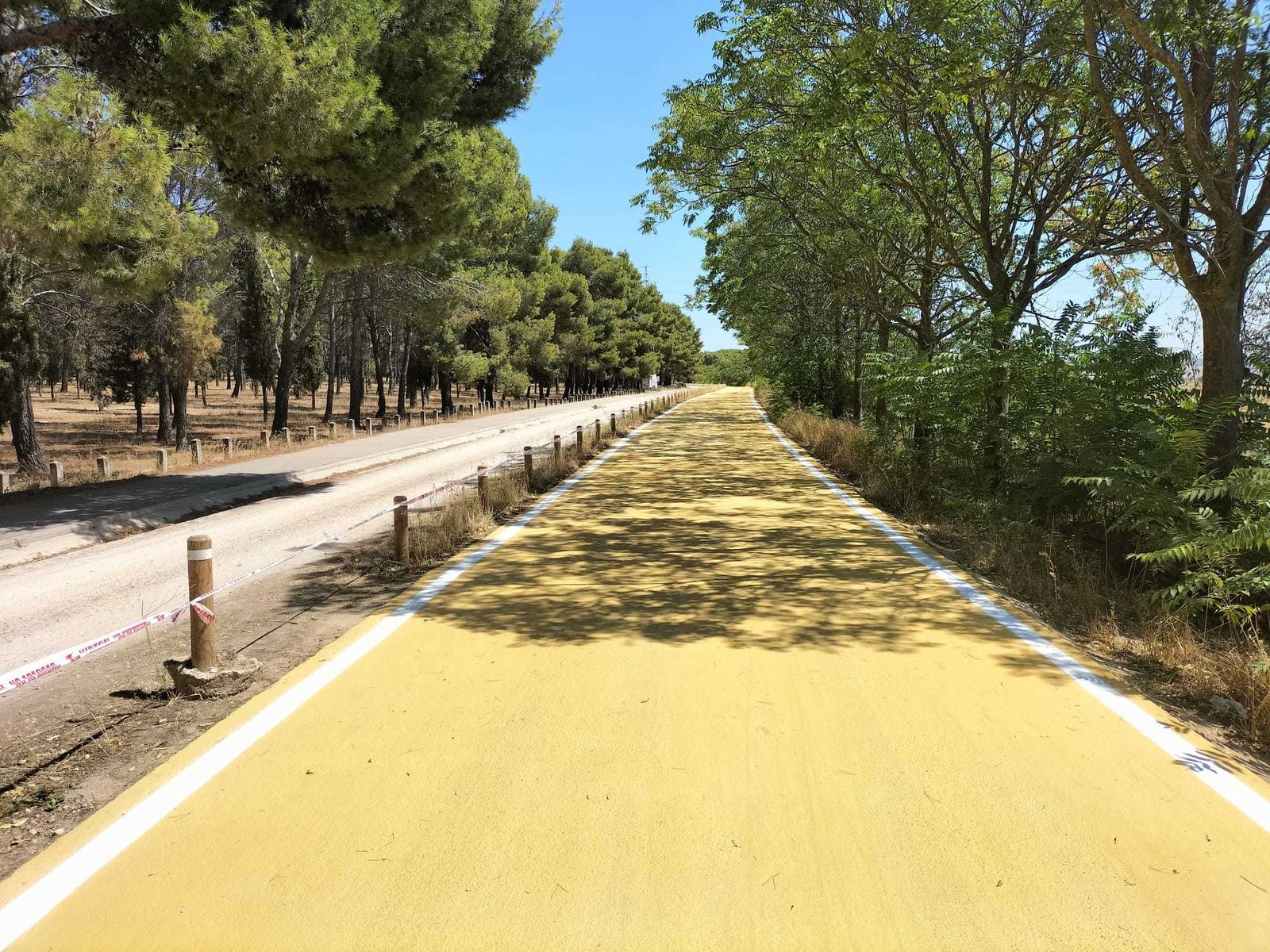 Vereda de la Torrecilla, en Getafe, tras completarse las reparaciones