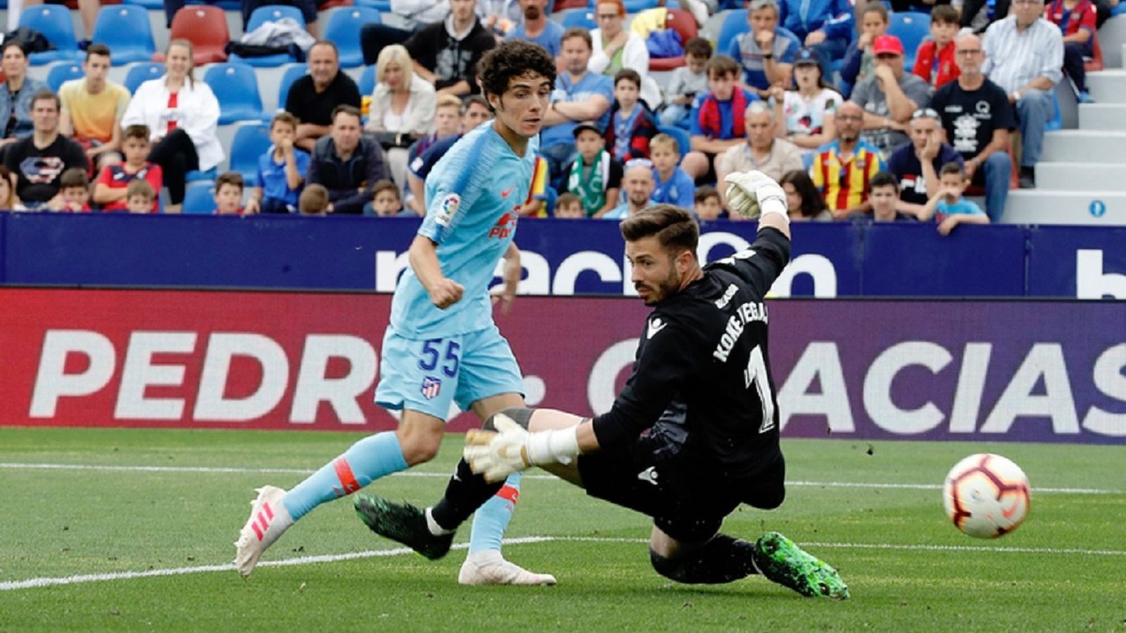 Sergio Camello anota un gol
