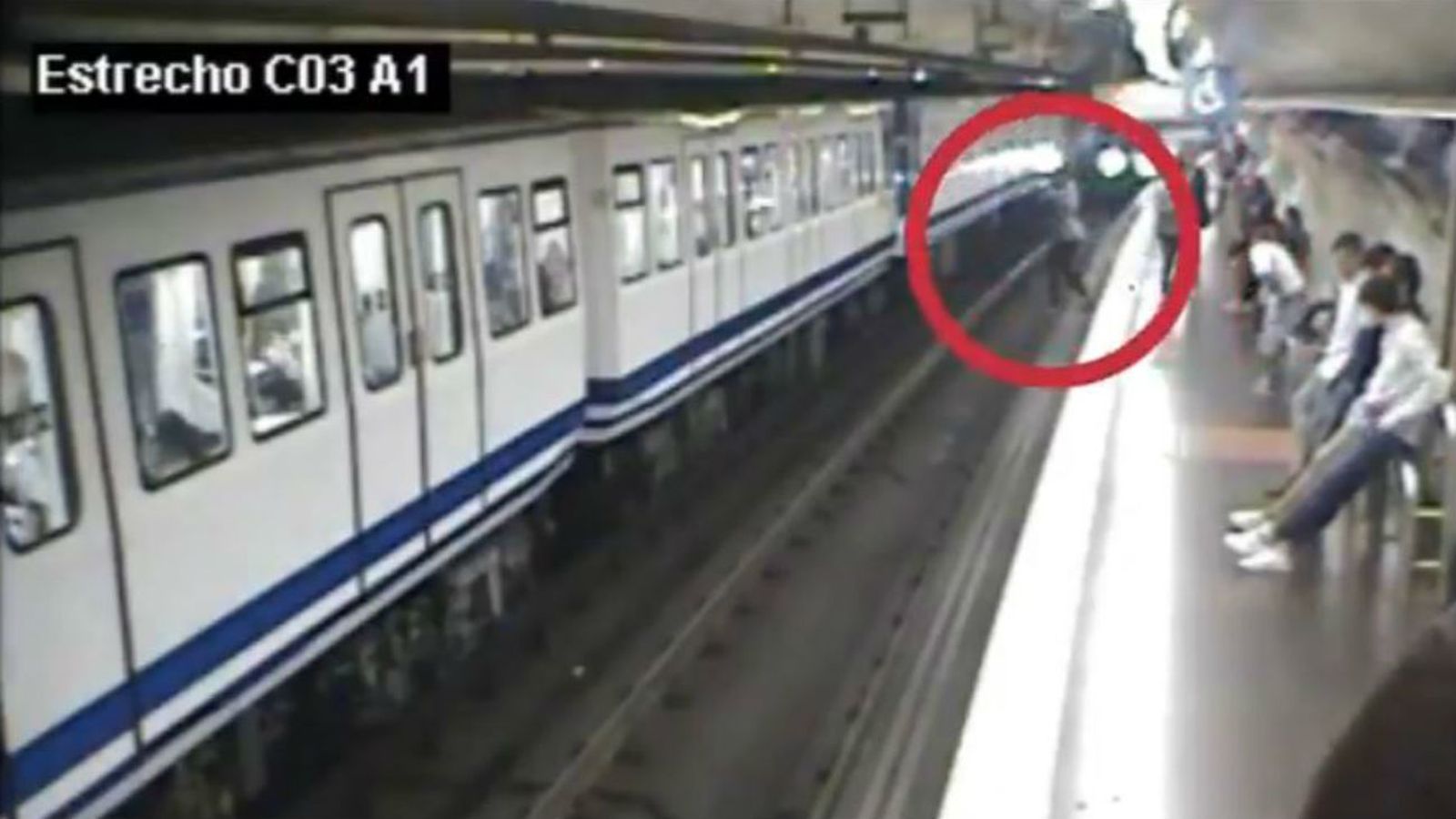 Caída en el Metro