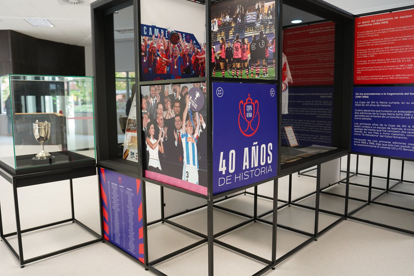 Exposición sobre los 40 años de la Copa de la Reina, en Leganés
