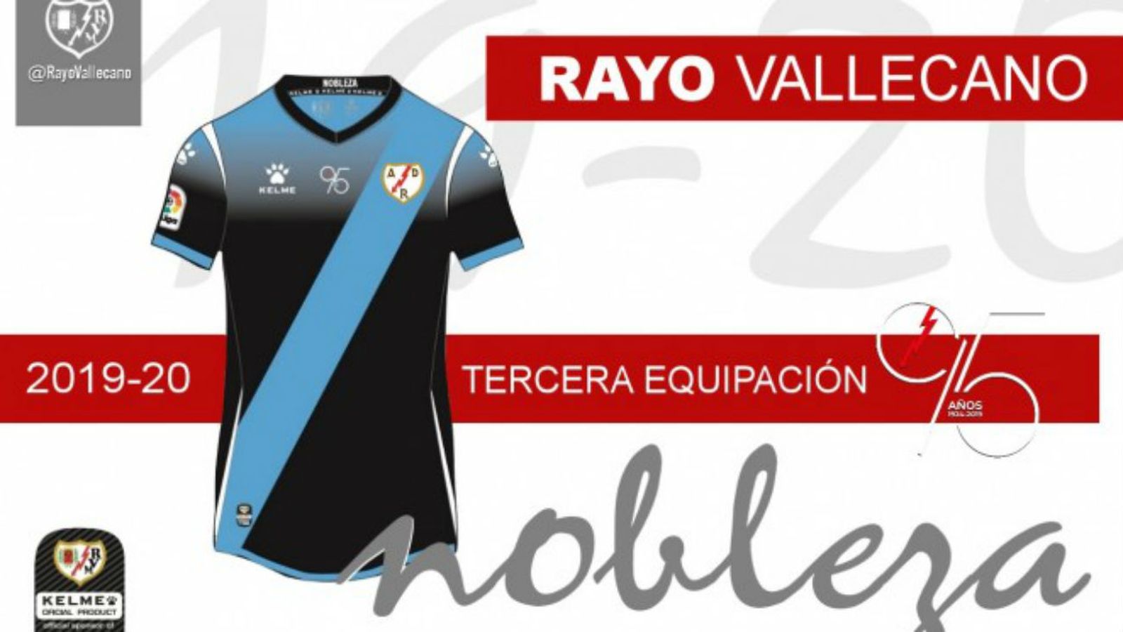 Tercera equipación del Rayo Vallecano