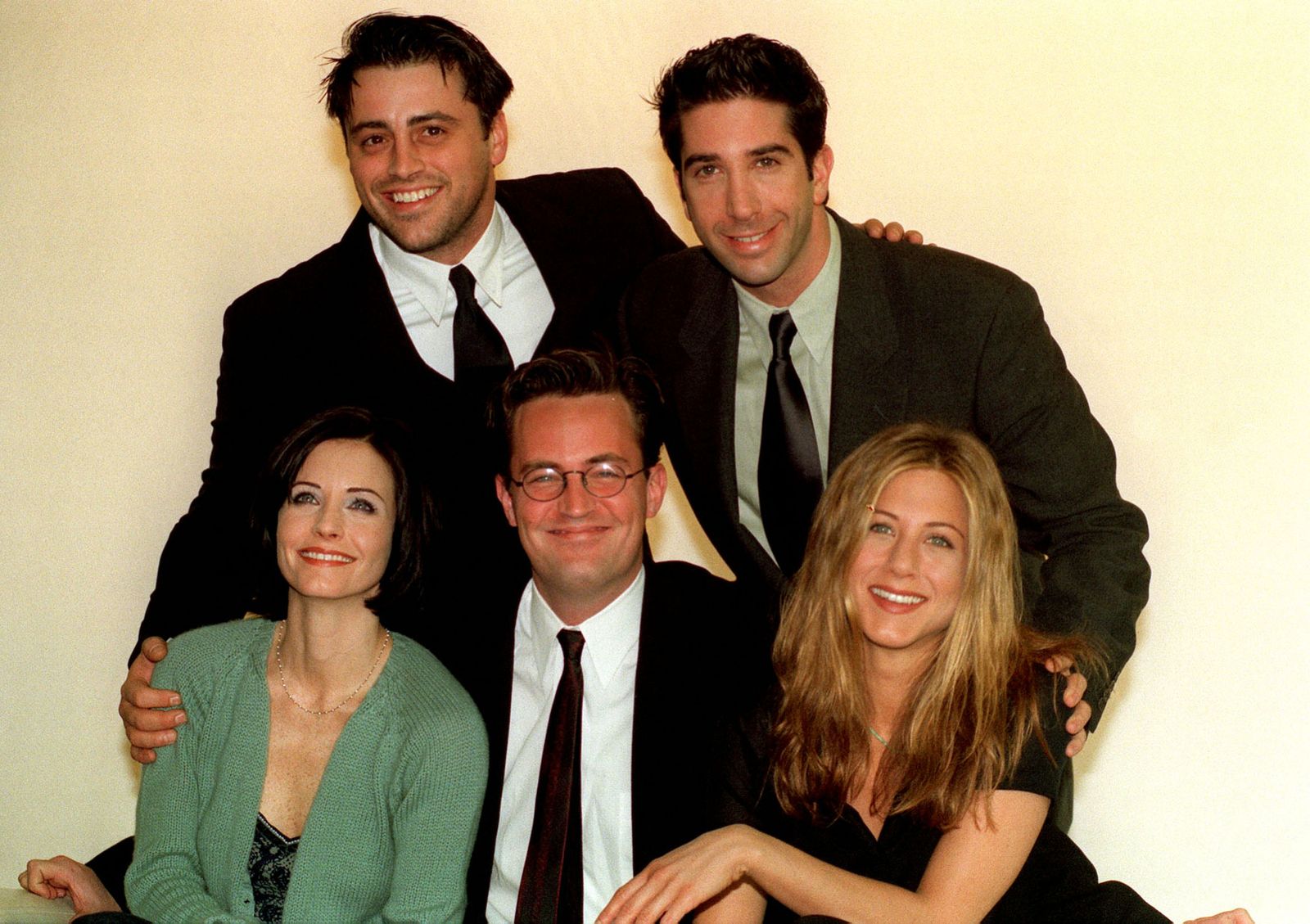 Las estrellas de 'Friends', Matt Le Blanc, David Schwimmer, Courteney Cox, Matthew Perry and Jennifer Aniston