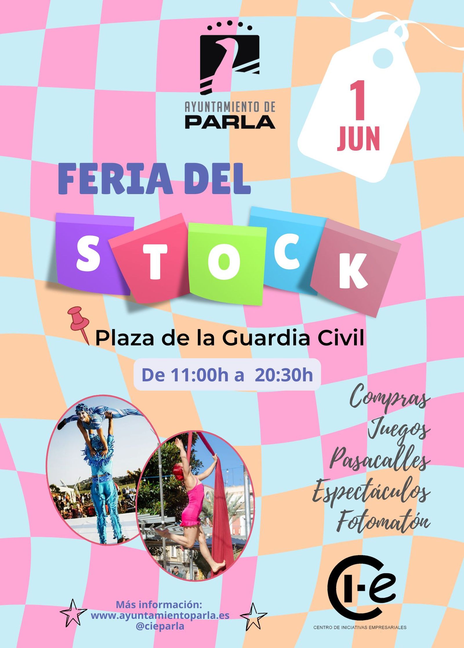Cartel de la Feria del Stock de Parla