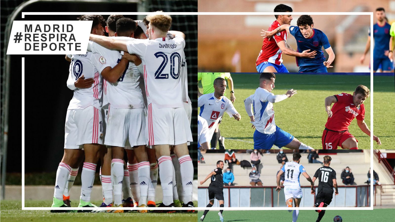 Castilla, Navalcarnero-Atleti B y Rayo Majadahonda-Getafe B