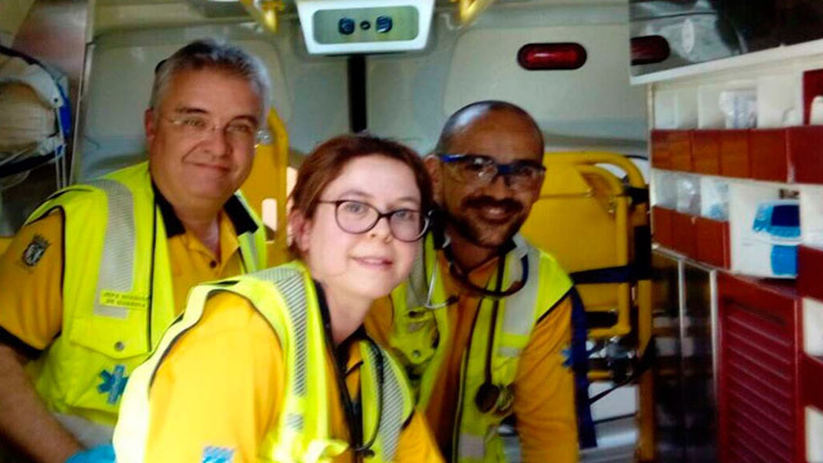 Parto en una ambulancia