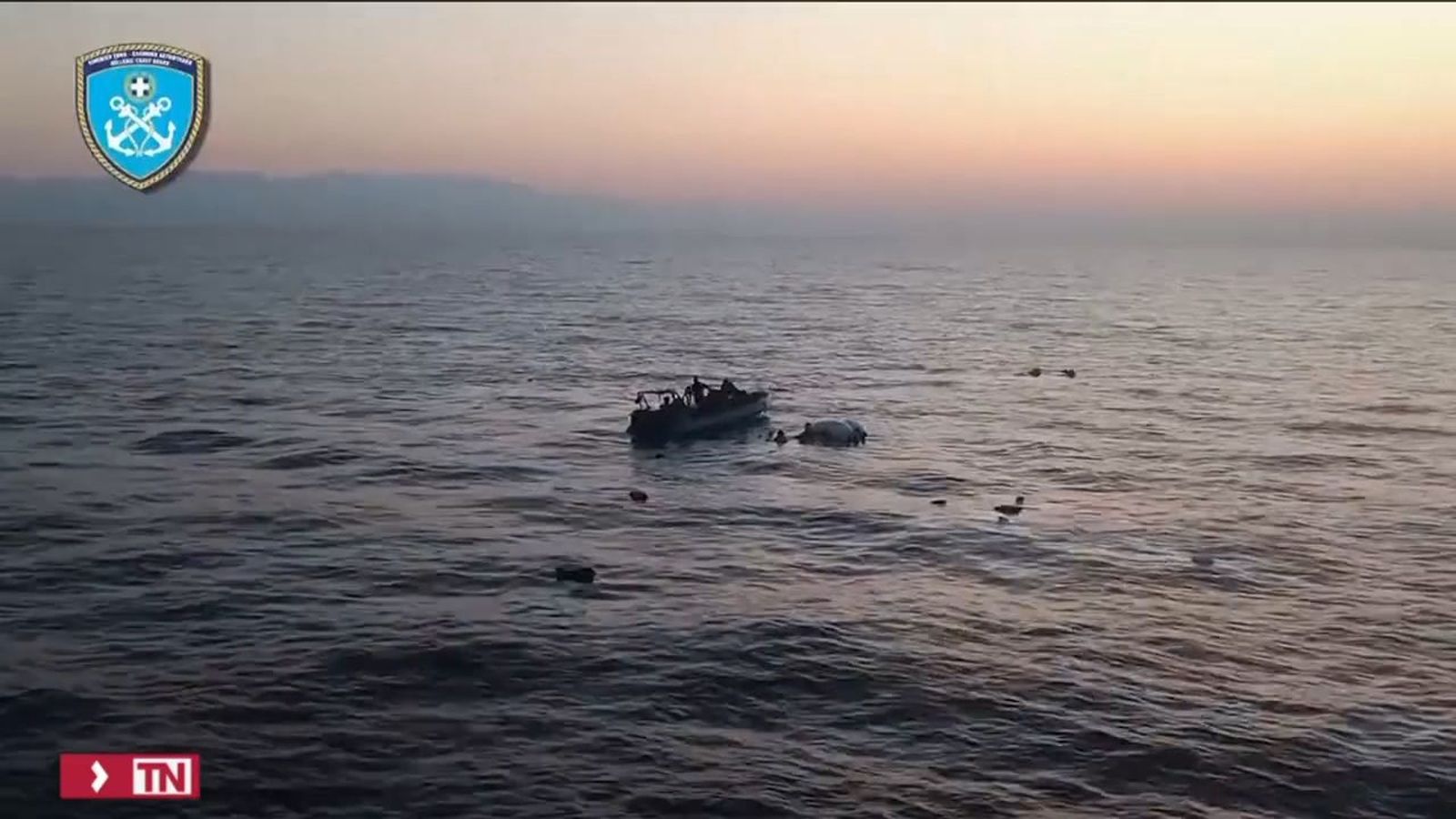Rescate de inmigrantes en Grecia