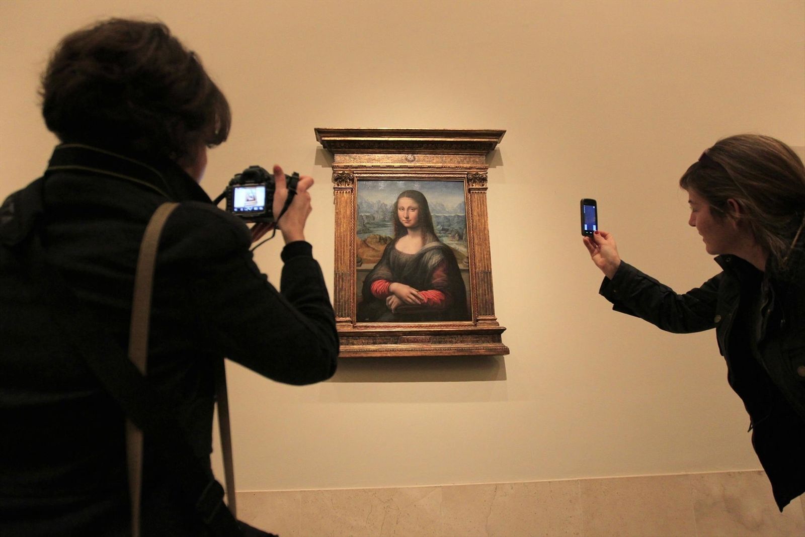 Copia de 'La Gioconda' expuesta en el Museo del Prado