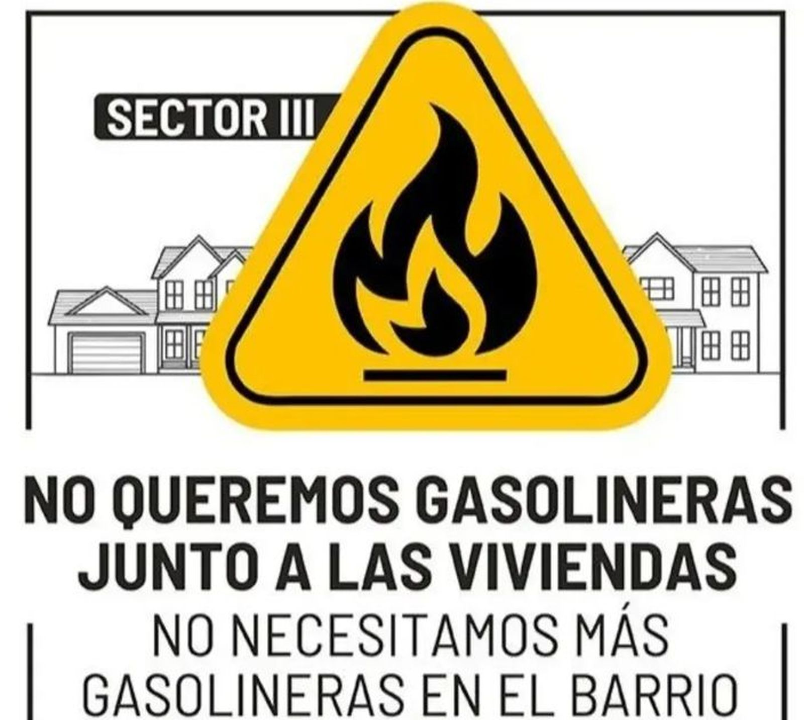 Protesta contra la estalación de una gasolinera