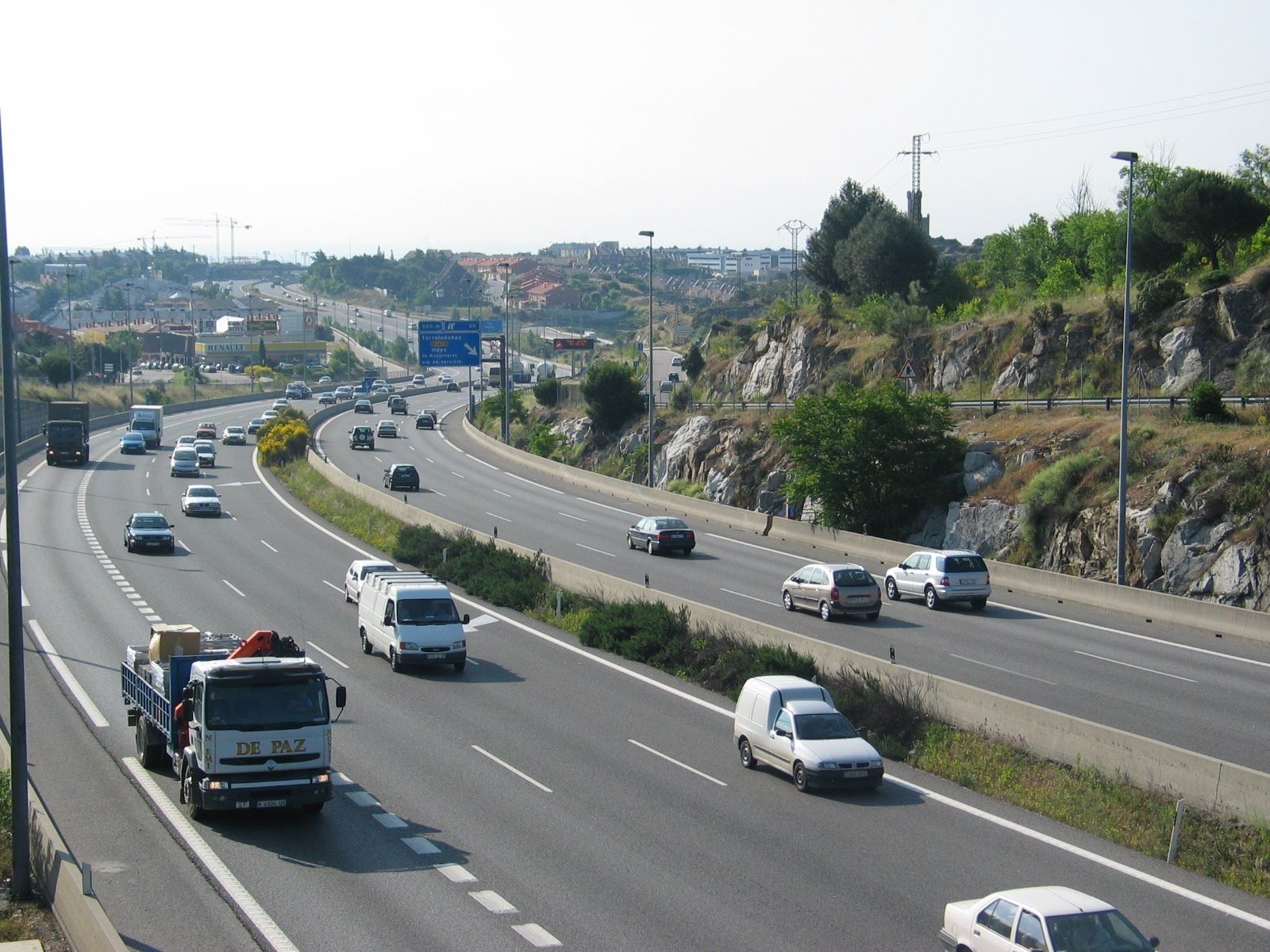 Obras en la A-6 en Torrelodones provocarán cortes y desvíos desde el lunes