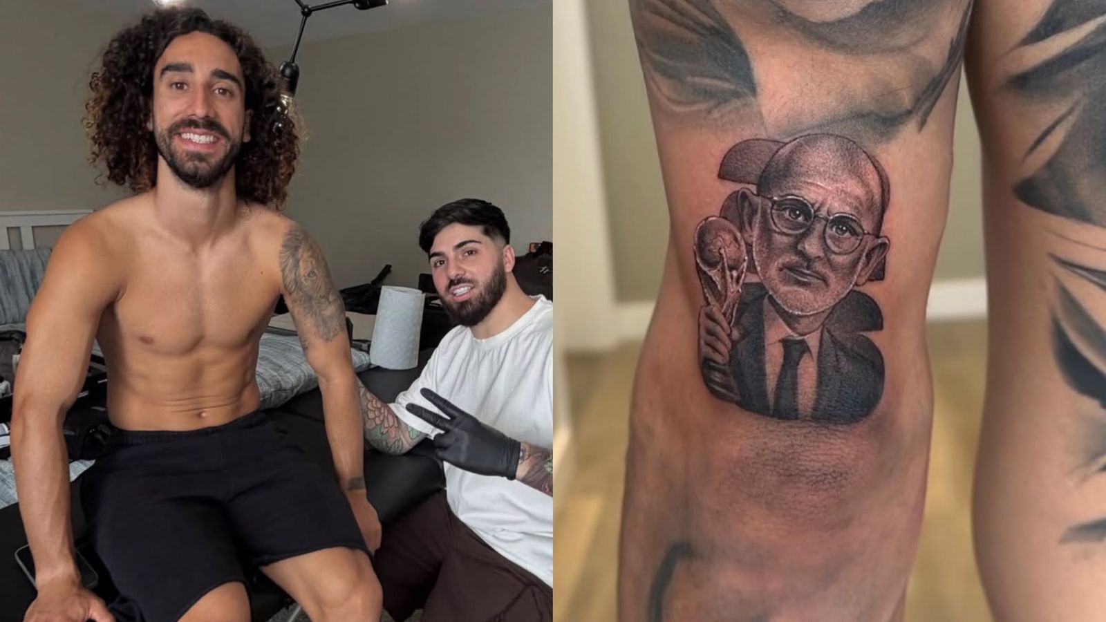 Cucurella se tatúa