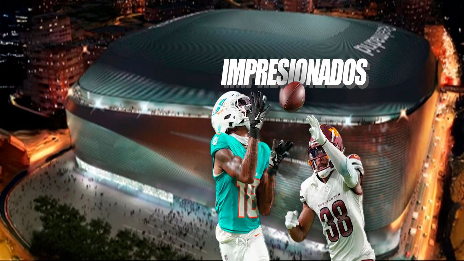 Los Dolphins y los Commanders, alucinan con el Bernabéu