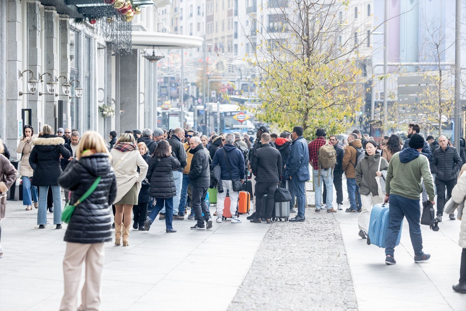 Varias personas en Gran Vía