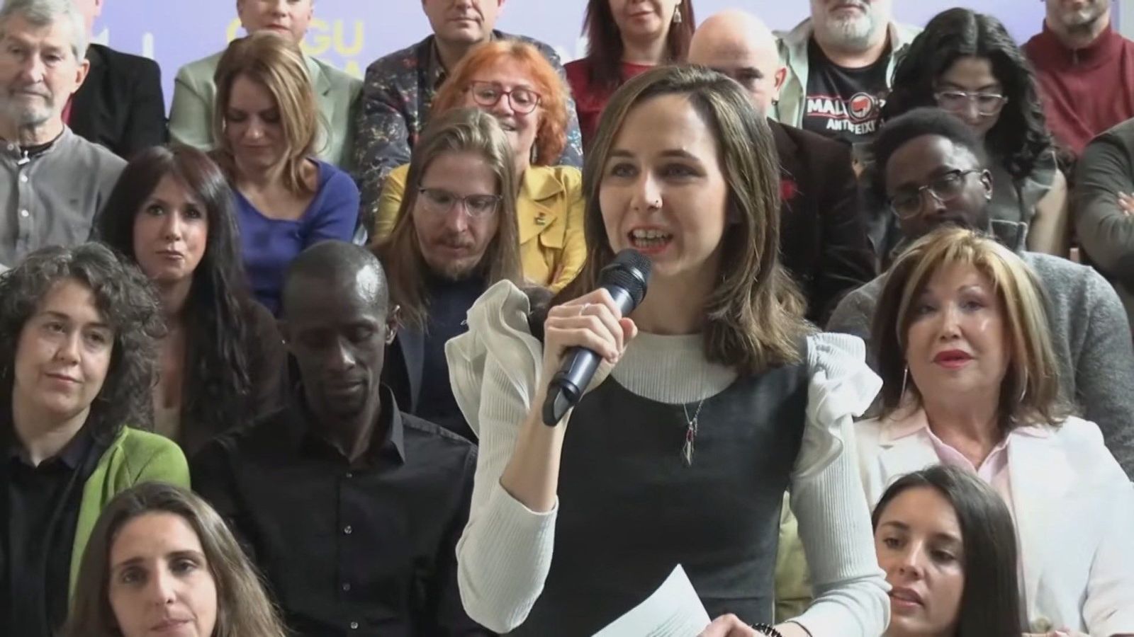 Belarra presenta su lista a liderar Podemos como una alternativa "valiente" frente a Sumar