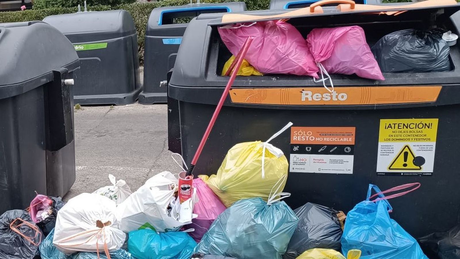 Contenedor en el barrio de Zofio