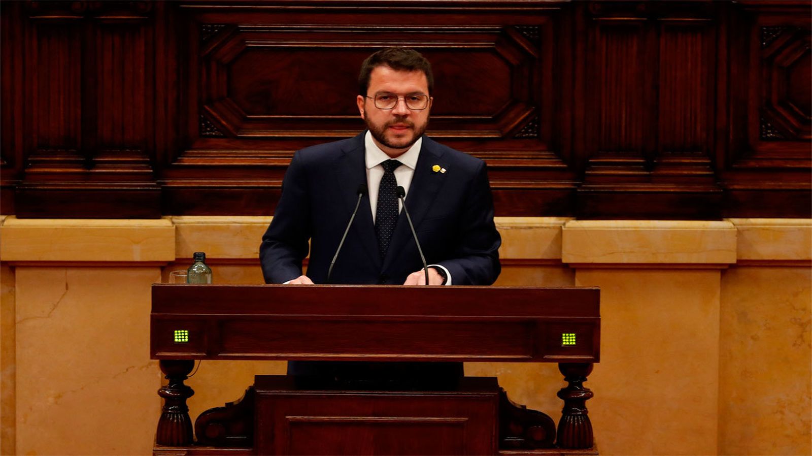 El candidato de ERC a la presidencia de la Generalitat, Pere Aragonès